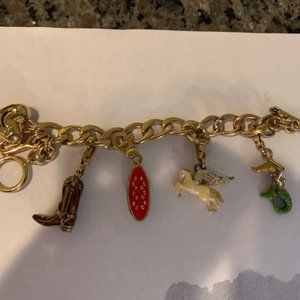 Juicy Couture Gold Charm Bracelet with 4 charms